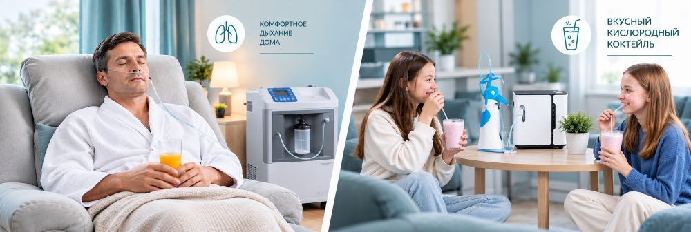 Применение кислородного концентратора