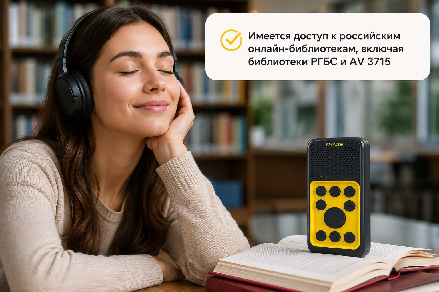 Устройство для воспроизведения книг слабовидящим людям Устройство для воспроизведения книг слабовидящим людям