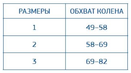 Размерная таблица Orliman OPL480 