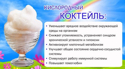 Кислородный коктейль - польза