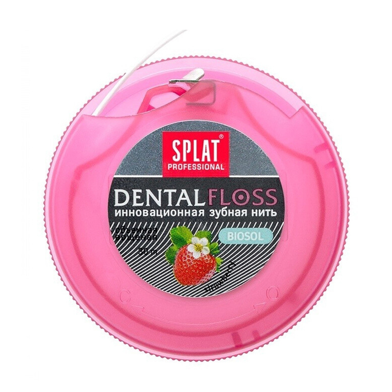 Зубная нить Splat Dental Floss с клубникой, 30 м купить в СПб ...